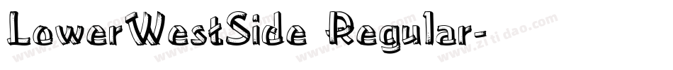 LowerWestSide Regular字体转换